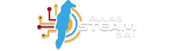 Logo que aparece en la página de inicio de sesión y representa aulas steam sai